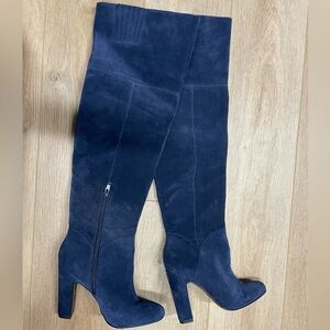 Elegant Navy Knee-High Women's Boots